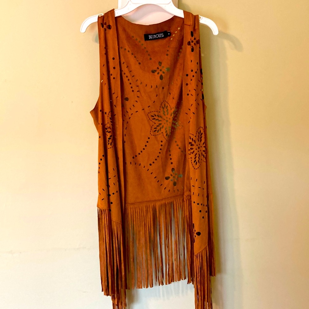 Hippie Suede Jacket Sleeveless